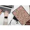 Bloemen - Bladeren - Kleurrijk laptophoes neopreen klein 279 -bureau