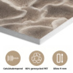 Waaiervorm - Beige - Vezel textuur PET vilt klein 837 -closeup_NL