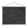 Beton - Grijs - Textuur - Retro - Industrieel textielposter latten blank klein -3d