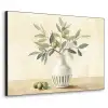 Vaas - Keramiek - Olijftakken Textielframe zwart klein -3d