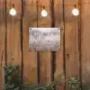 Graspluimen - Wind - Beige - Mistig tuinposter los doek klein -sfeer1