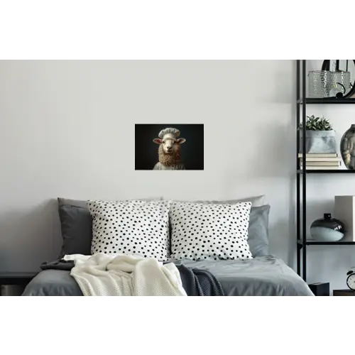 Schaap - Wol - Kok Muursticker klein -slaapkamer