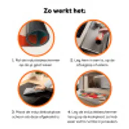 Vormen - Kleurrijk - Abstract - Vlakken Inductie beschermer vinyl 3mm klein -zzzzzzz-td-werking