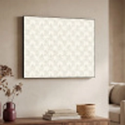 Patroon - Bloemen - Beige Textielframe zwart klein 947 -sfeer3