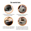 Paard - Bord - Pasta - Tafelkleed - Zwart Wit - Dieren Inductie beschermer vinyl 3mm klein -zzzzzzz-td-werking