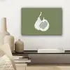 Vijgen - Minimalistisch - Getekend - Mosgroen canvas 2cm klein -sfeer6