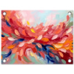 Bloemen - Abstract - Kunst - Modern tuinposter los doek klein -3d