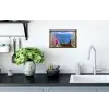 Doorkijk - Berg - Landschap - Uitzicht - Meer Muursticker klein -keuken