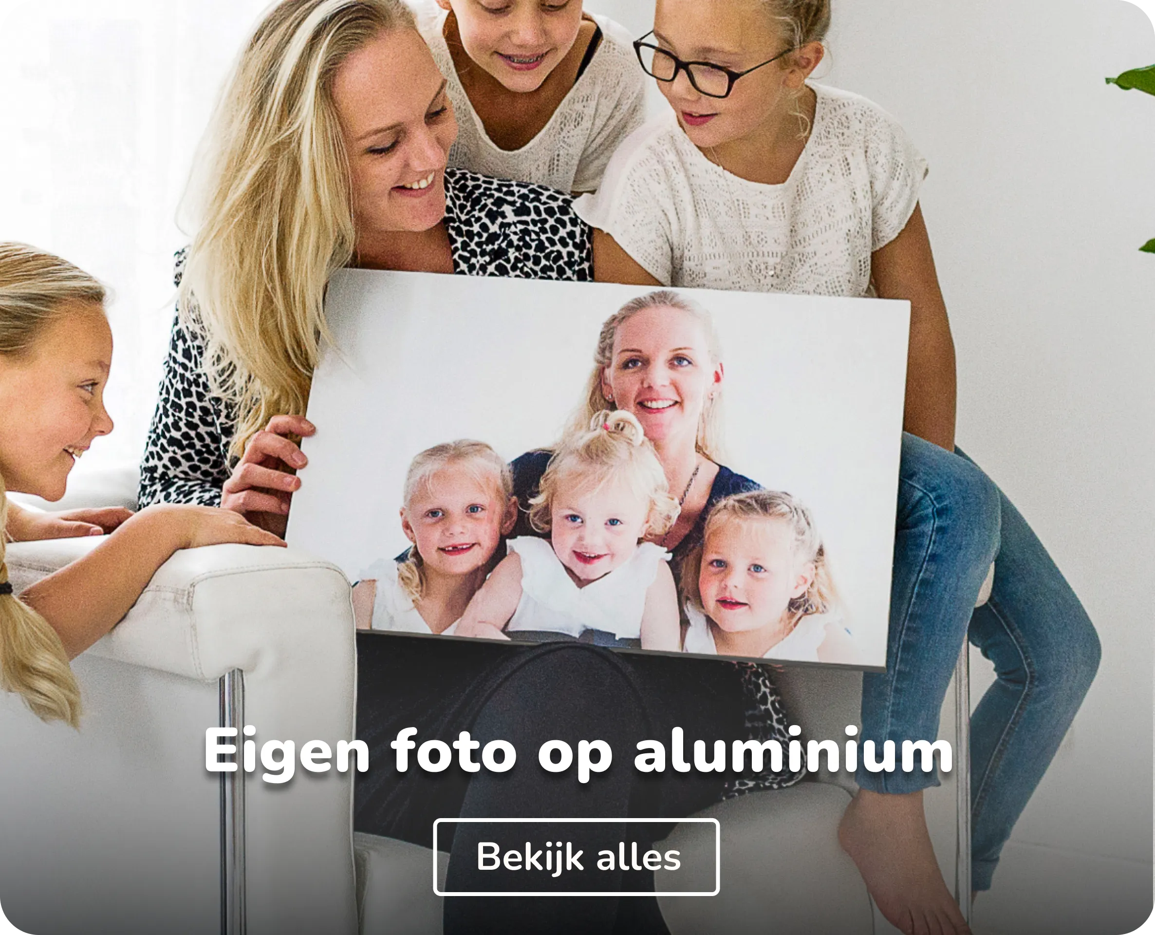 Aluminium eigen foto