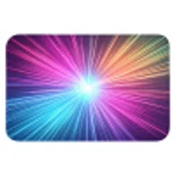 Abstract - Light - Burst - Modern - Colorful Badmat klein -3d