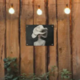 Modern - Vrouw - Hoed tuinposter los doek klein -sfeer1