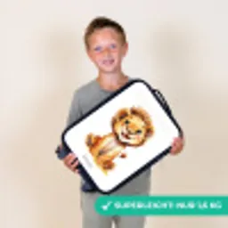 Baby leeuw Kinderkoffer - Zwart klein -sfeer4_DE