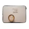 Koffie - Obessive Coffee Disorder - Beige laptophoes neopreen klein -3d