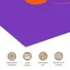 See the good - Oranje - Paars - Smiley poster papier klein -closeup_NL