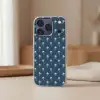 Palmboom patroon - Blauw - Beige - Zomer Telefoonhoesje iPhone 17 Pro klein -sfeer2