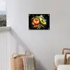 Tomaat - Avocado - Peper - Graffiti - Verf - Modern tuinposter los doek klein -sfeer8
