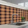Plaid - Patroon - Vierkant - Bruin keuken achterwand 2 middel 871 -3d_schuin