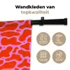 Vormen - Roze - Rood Wandkleed katoen klein 269 -sfeer2