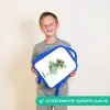 Zwevende groene elf Kinderrugzak - Blauw middel -sfeer1_NL