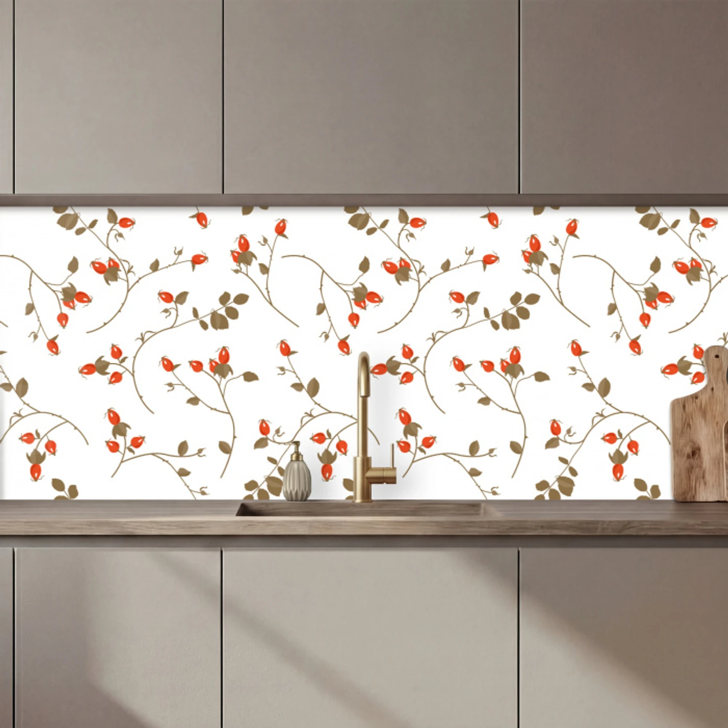 Patronen - Planten - Romantisch - Botanisch keuken achterwand 2 middel 871 zz_3dshopping