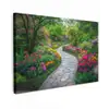 Park - Bloemen - Tuin Tuinposter op houten frame 2 cm dik klein -3d