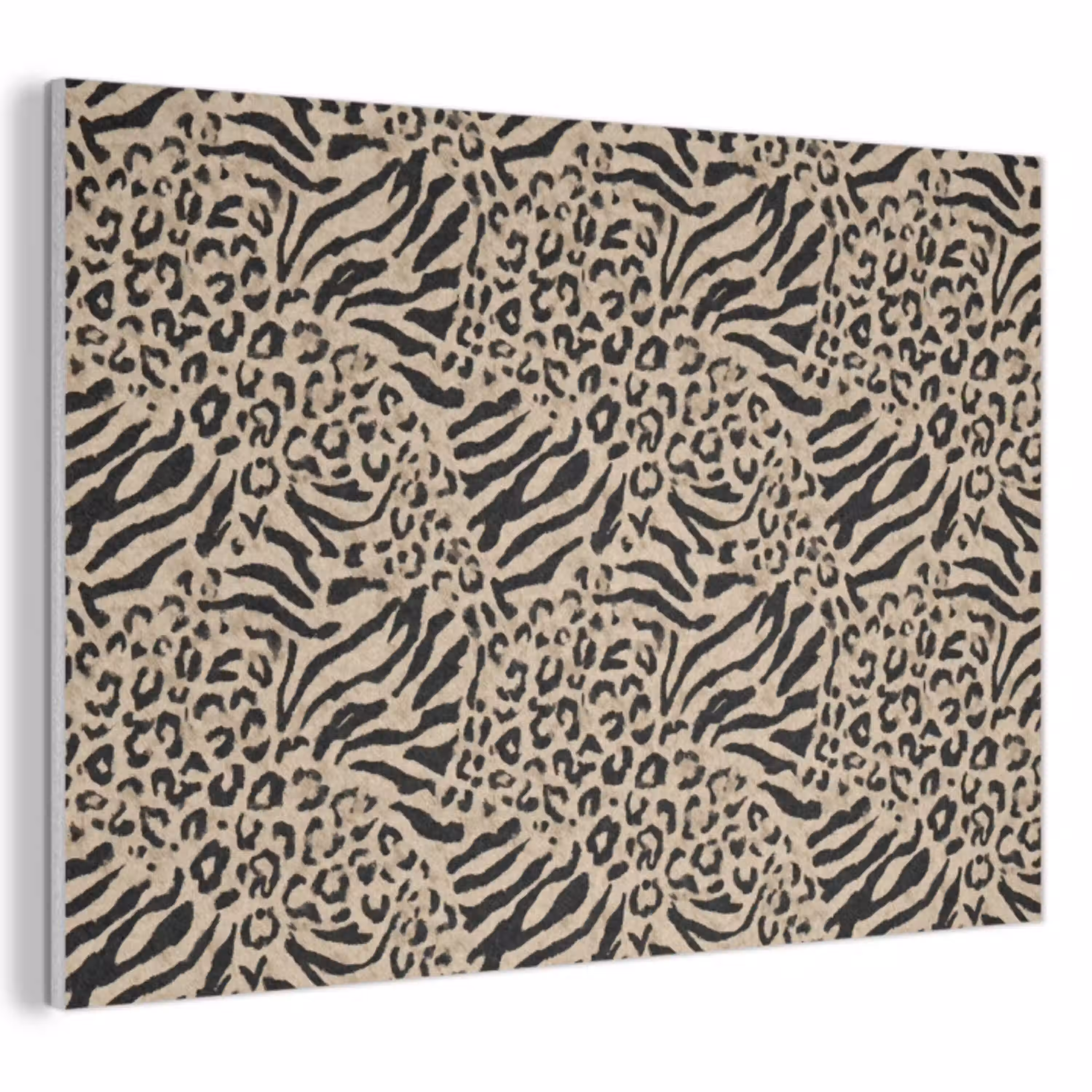 Giraf - Zebra - Motief - Bruin PET vilt klein 837 -3d