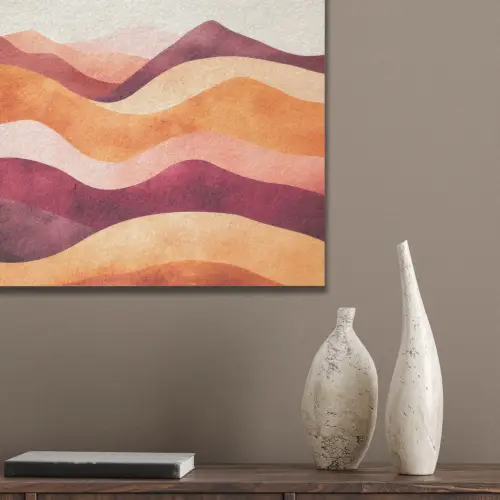 Abstract - Landschap - Golven PET vilt klein -sfeer6_closeup