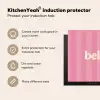 Roze - Gestreept - Belle Inductie beschermer vinyl 3mm middel -vsfeer2_ENG