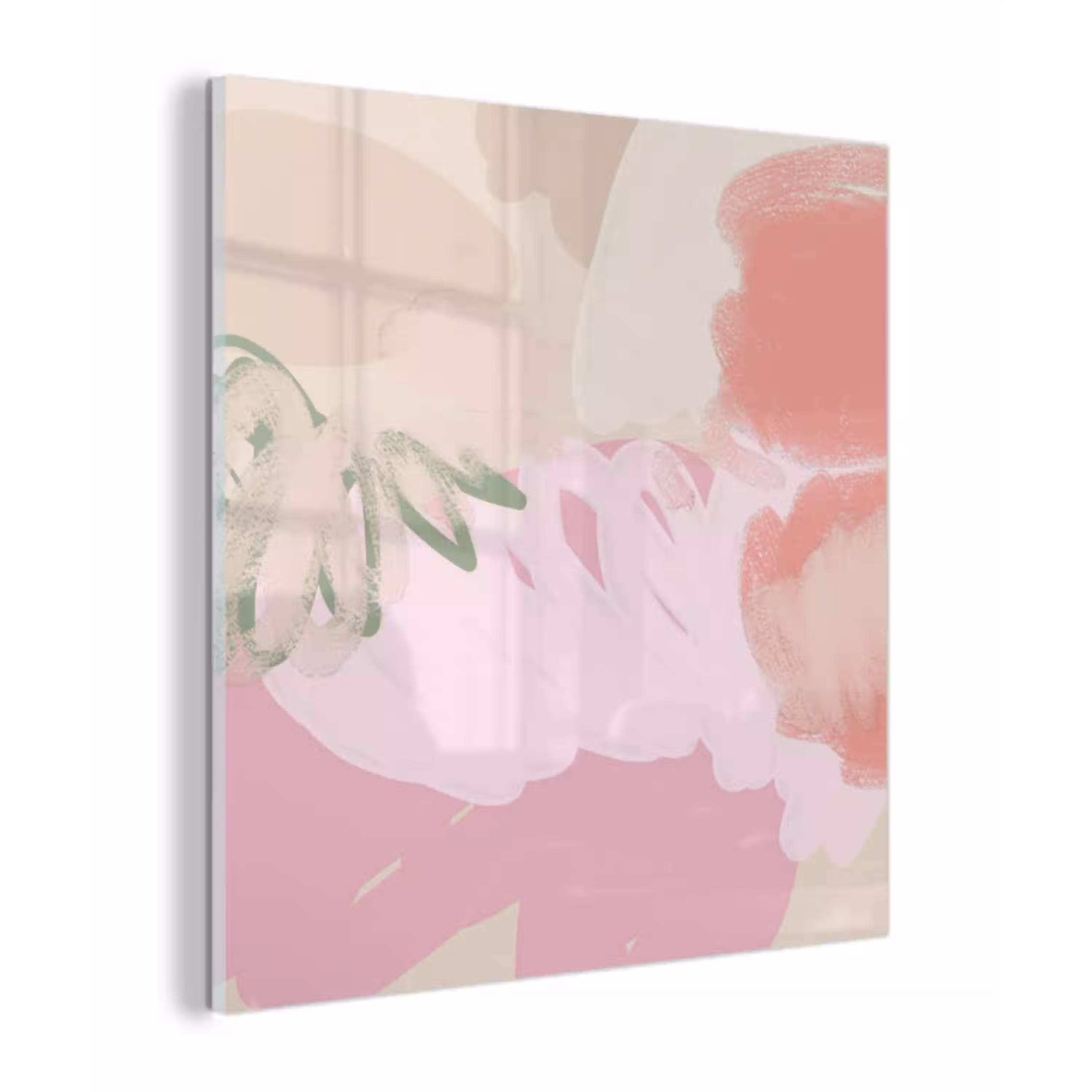 Roze - Kunst - Abstract - Modern plexiglas 5mm klein -z3d