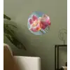 Tulpen - Roze - Stelen Wandcirkel behangsticker klein -sfeer2