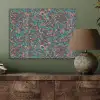 Spat - Abstract - Oranje - Groen PET vilt klein 837 -sfeer2