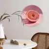 Grapefruit - Roze - Disco - Shiny Wandcirkel plexiglas klein -sfeer4