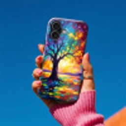 Boom - Landschap - Natuur - Abstract - Kleurrijk Toughcase MagSafe Apple iPhone 17 klein -Sfeer1V