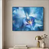 Blauw - Orchidee - Elegeant Textielframe - compleet frame klein -sfeer2