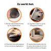 Roze - Streepjes - Groen - Peer Inductie beschermer vinyl 3mm klein 276 -zzzzzzz-td-werking