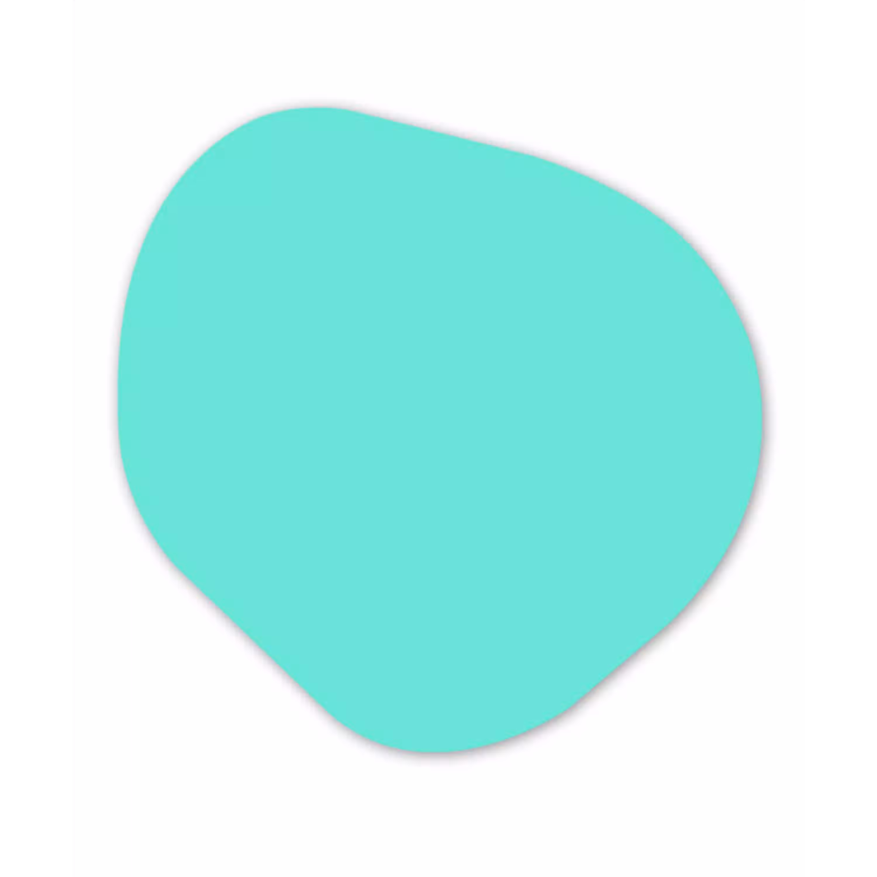 Electric - Cyan - Turkoois Wandcirkel Organisch Aluminium middel 851 -3d