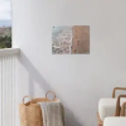 Voetstappen - Vloedlijn - Zee tuinposter los doek klein -sfeer8