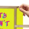 Quote - Minimalistisch - Kleurrijk Light Box met batterij (Wandlamp) middel -USP_websiteprintNL