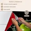 Appel - Groen - Fruit - Water - Zwart keuken achterwand spatscherm klein -spatscherm_FR