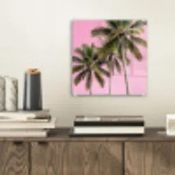 Palmboom - Tropisch - Pink plexiglas 5mm klein -sfeer1