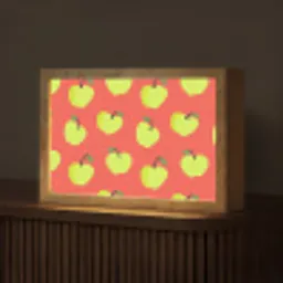 Appels - Modern - Groen Light Box met kabel (Tafellamp) klein 924 -z3d_website