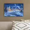 Winteravond - Kerstdorp - Donker canvas 2cm klein -sfeer3