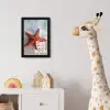 Sea you soon - Zeester - Zee fotolijst zwart zonder passe partout klein -usfeer4_kinderkamer