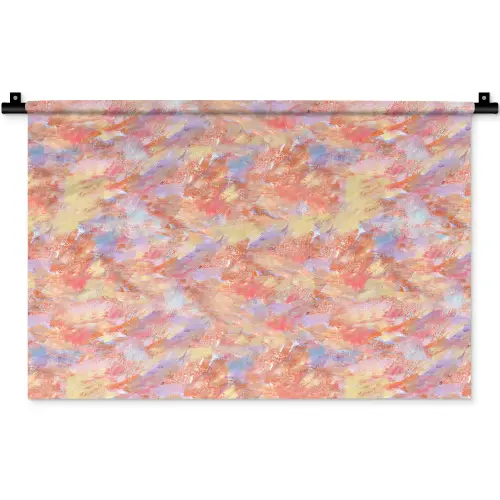 Abstract - Multi - Kleur - Verf Wandkleed katoen klein 269 -zz3d