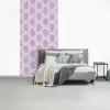 Patroon - Roze - Paars fotobehang vinyl groot 64 -slaapkamer