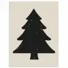 Kerstboom - Zwarte kerstboom - Boom - Japandi poster papier klein -3d