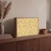 Bloemen - Motief - Geel Light Box met batterij (Wandlamp) middel 907 -sfeer2