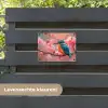 IJsvogel tussen Kersenbloesems tuinposter los doek klein -sfeer3