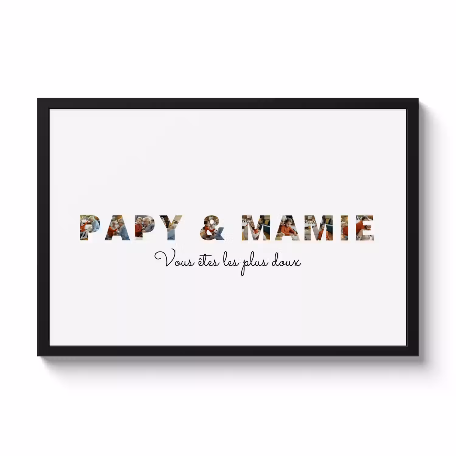 Affiche encadrée - Papy & Mamie