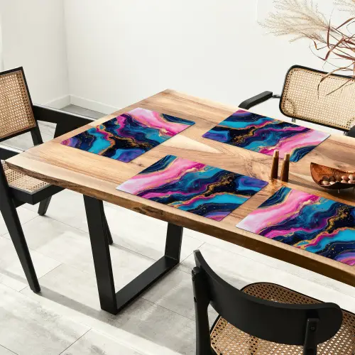 Marmer - Modern - Goud Placemat vinyl groot -zzsfeer4_Kitchenyeah-website